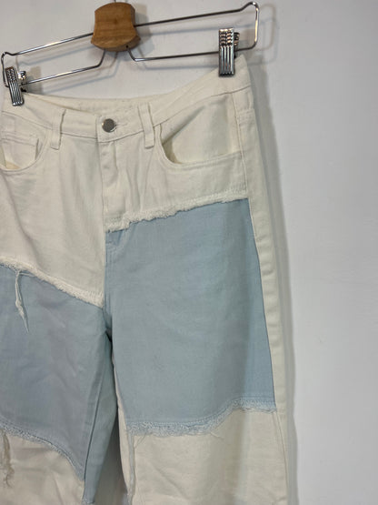 OTRAS. Denim bicolor parches. T S