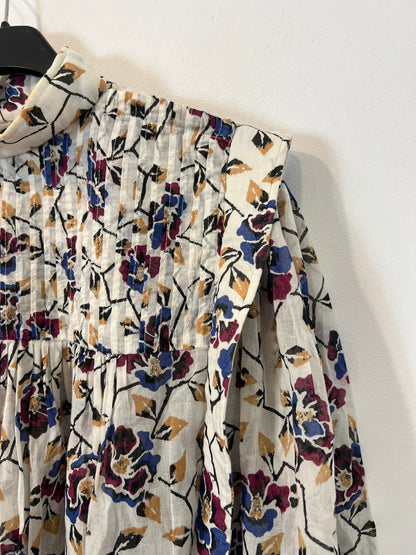 ISABEL ETOILÉ MARANT. Blusa blanca flores T.36
