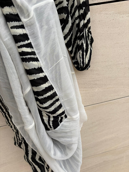 ISABEL MARANT ETOILE. Vestido fluido asimetrías bicolor