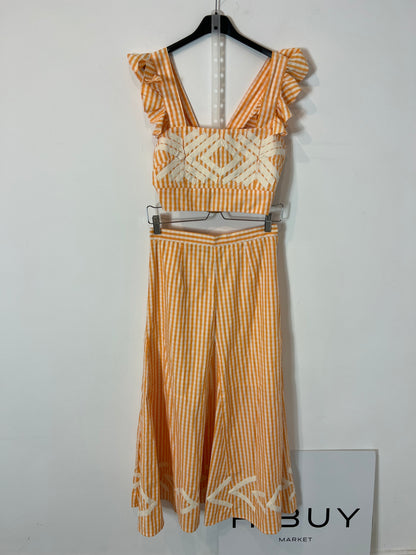 IQ COLLECTION. Total look mostaza rayas T.m