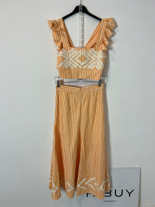 IQ COLLECTION. Total look mostaza rayas T.m