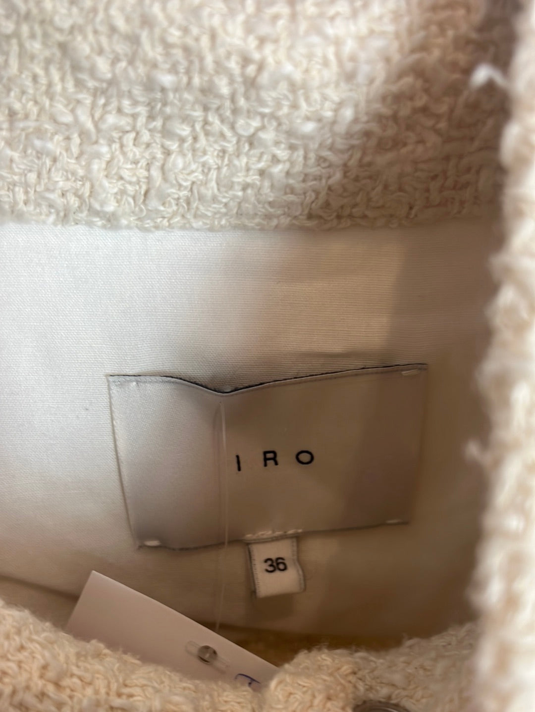 IRO.Biker tweed beige S.36