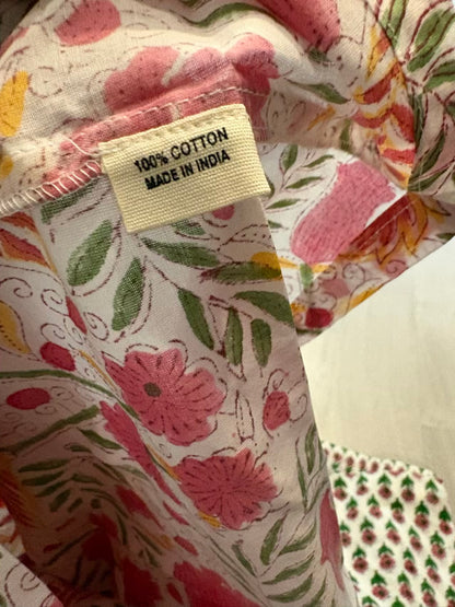 ITURRI ENEA. Conjunto pijamero flores rosas