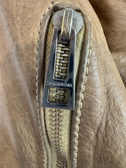 ZADIG & VOLTAIRE. Bolso bandolera  caqui bolsillos