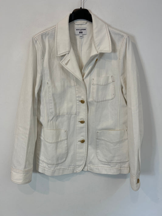 UNIQLO. White denim jacket with pockets. TS