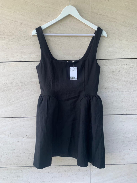 ZARA. Mustard textured back top. TS