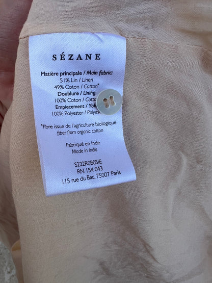 Beige long dress S.36