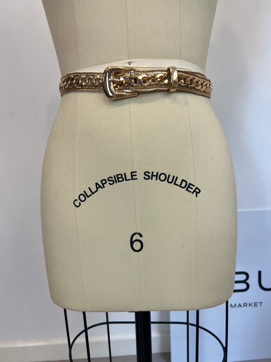 OTRAS. Cinturón cadena dorado. T S/M