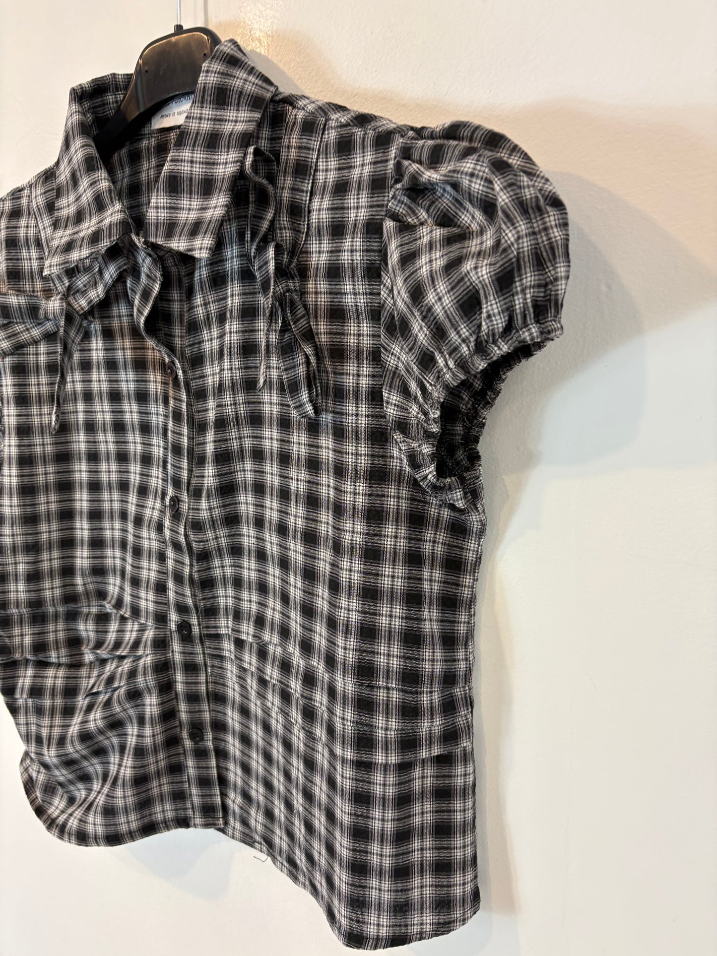 PEPPERMAYO. Checkered blouse. Size XS