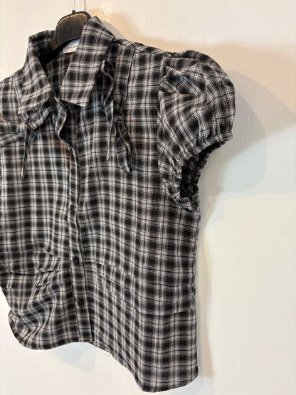 PEPPERMAYO. Checkered blouse. Size XS