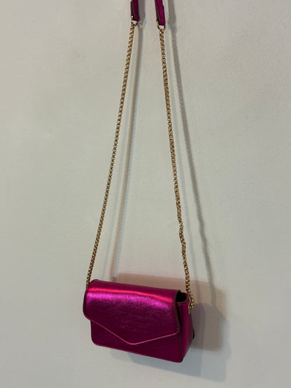 MANGO. Bolso mini fucsia