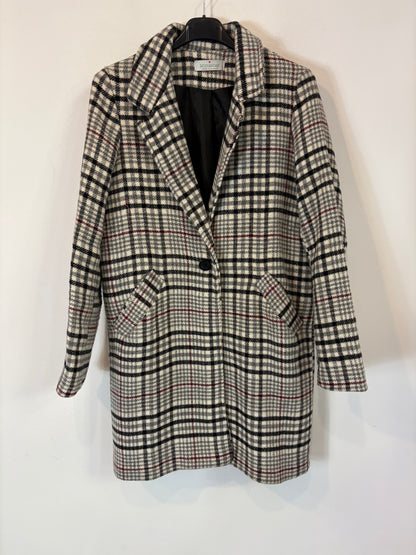 MINTODAY. Checked wool coat. TS