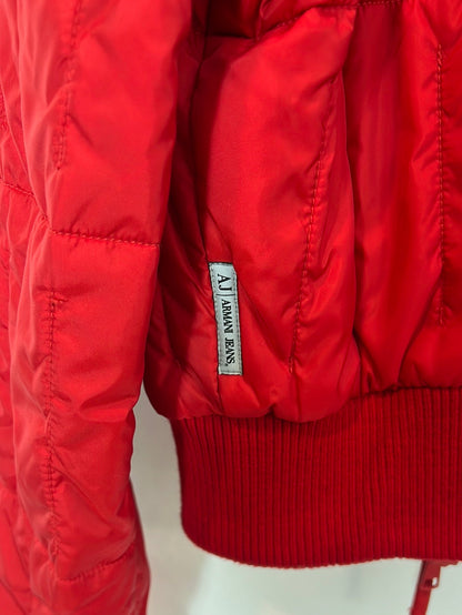 ARMANI JEANS. Chaqueta roja acolchada. T S