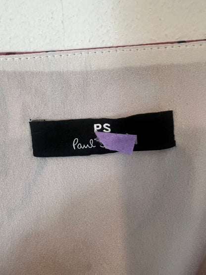 PAUL SMITH. Vestido largo fluido estampado. T S