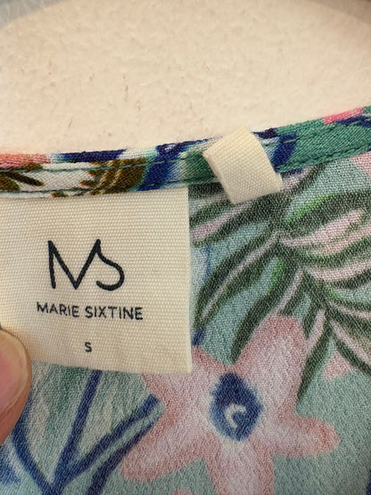 MARIE SIXTINE. Vestido midi estampado lazada