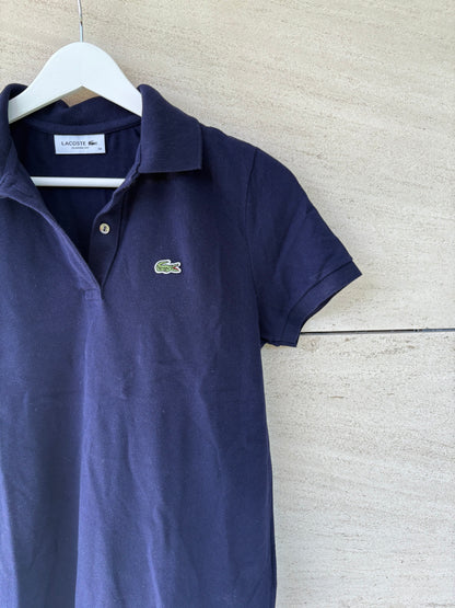 LACOSTE. Polo básico azul logo. T XS
