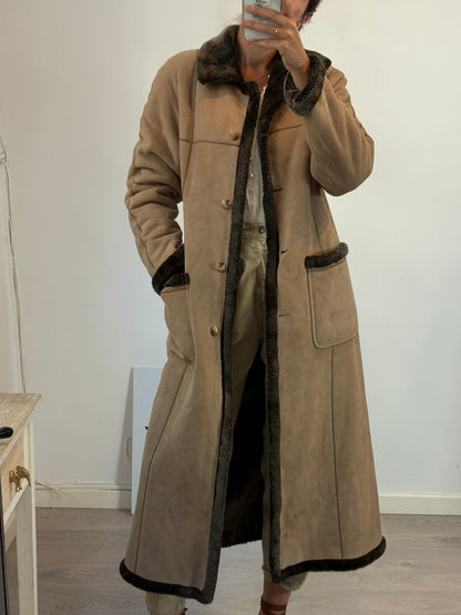 BARONIA. Vintage double-textured coat, size 38
