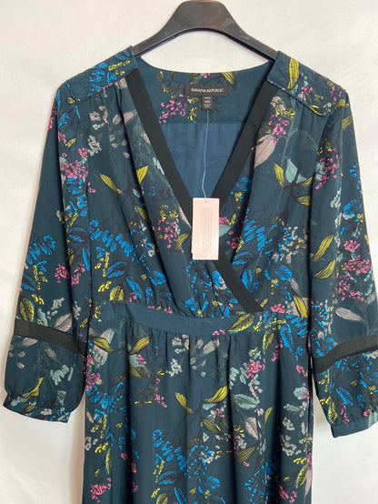 BANANA REPUBLIC. Floral print long dress S. 00 PETITE (XS)