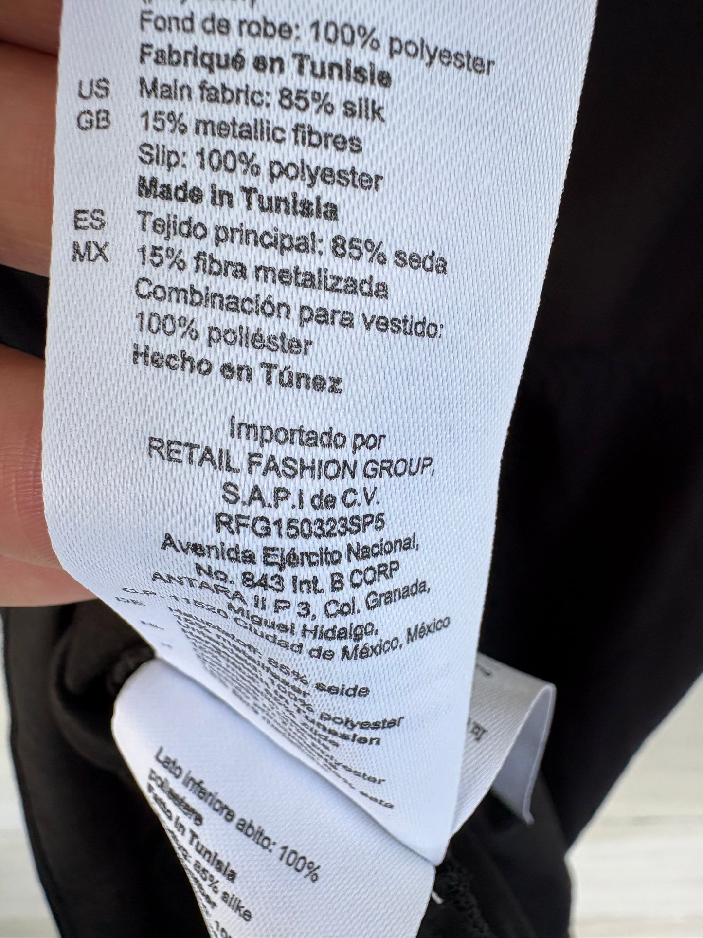 SANDRO. Vestido largo seda semitransparente. T 38