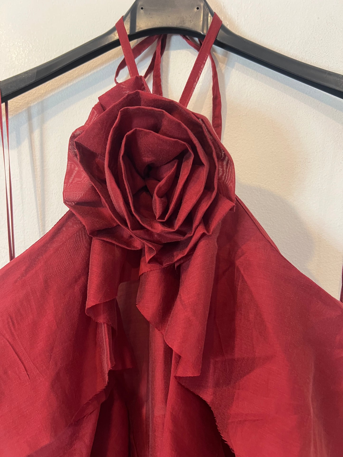 KUK. Blusa volantes rosa Tu(s/m)