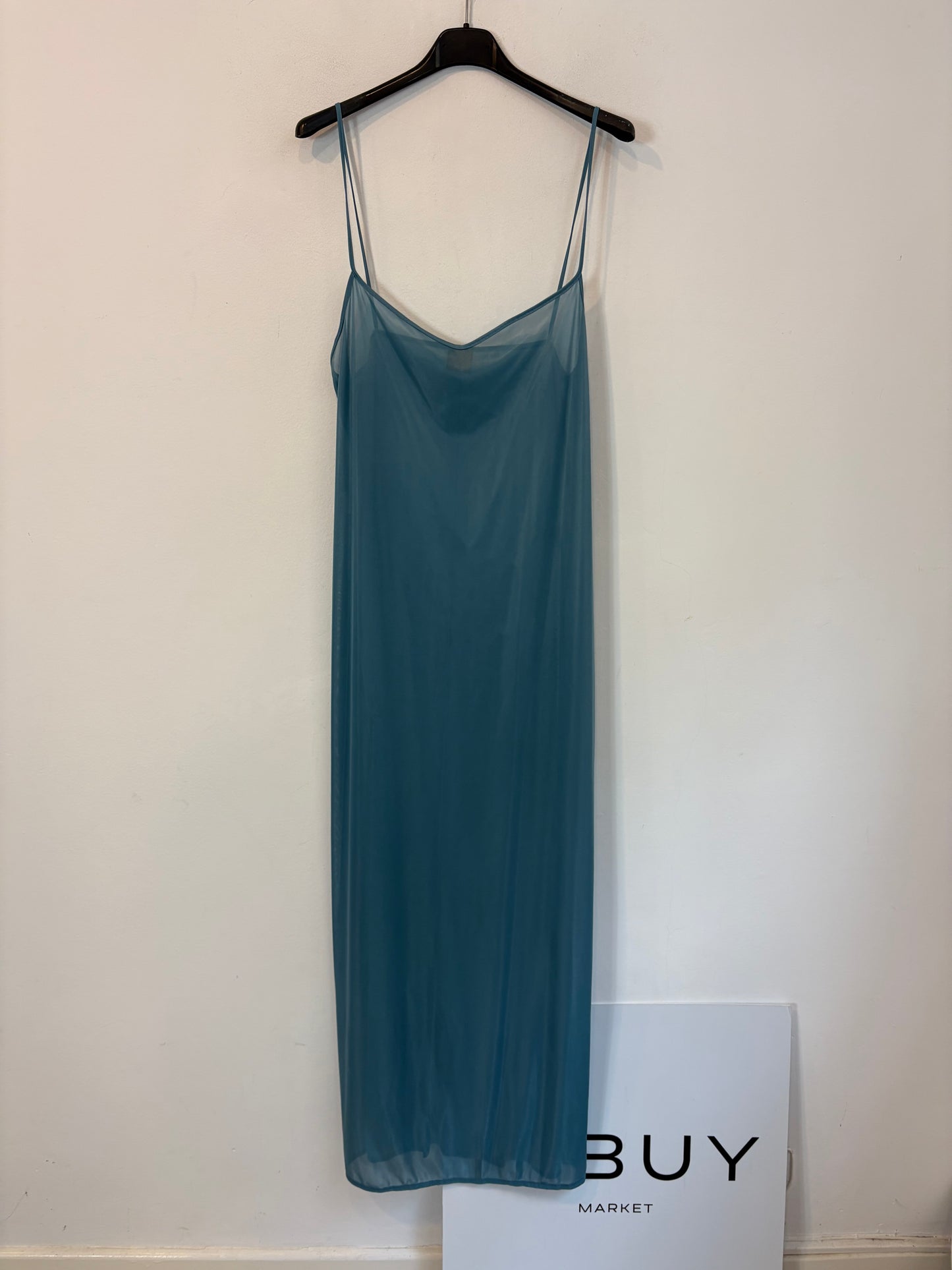 MONOPLAZA. Vestido largo estampado seda