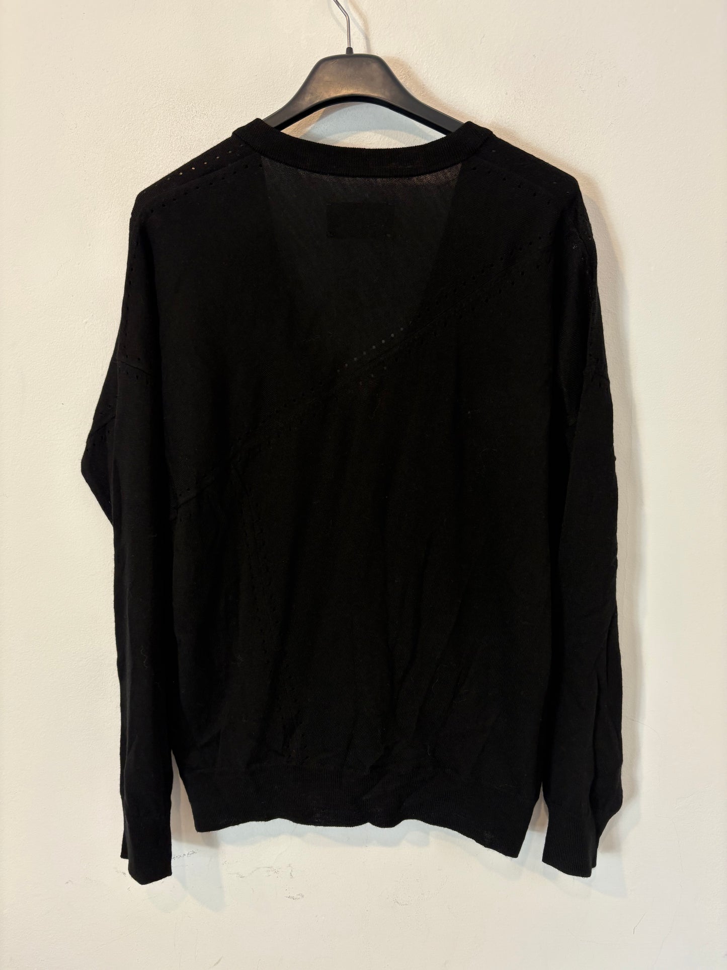 ZADIG & VOLTAIRE. Jersey negro lana cuello pico