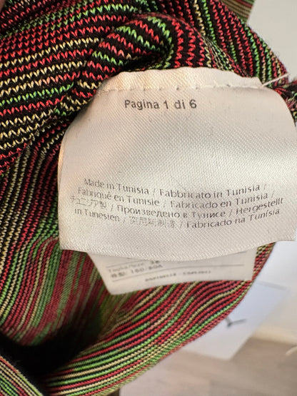 MISSONI. Vestido entallado abertura espalda. T 38 (XS)