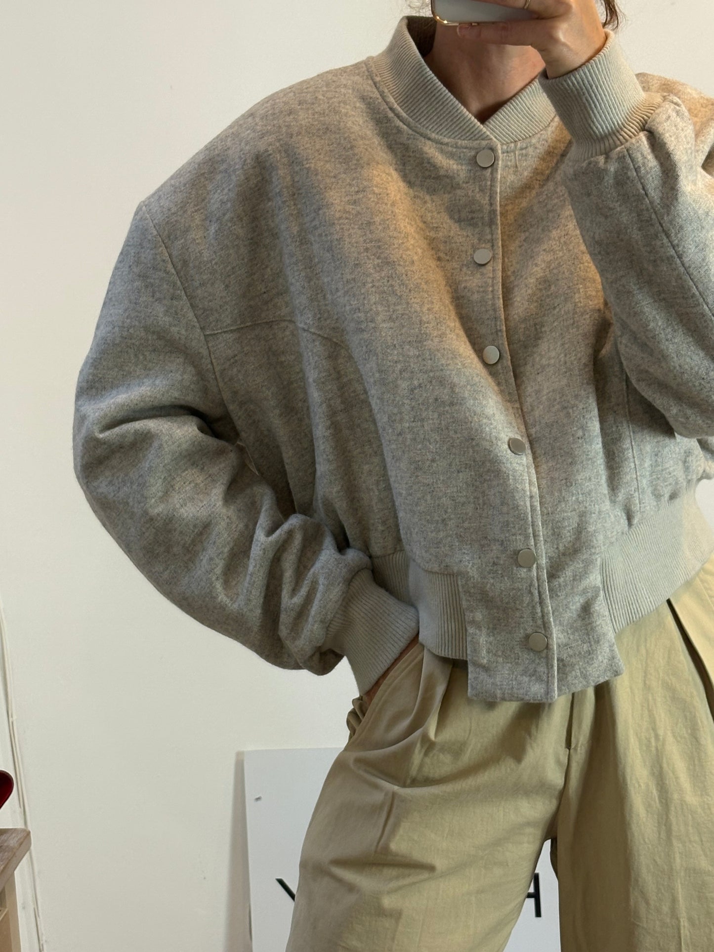 IMAN. White ribbed top Tm