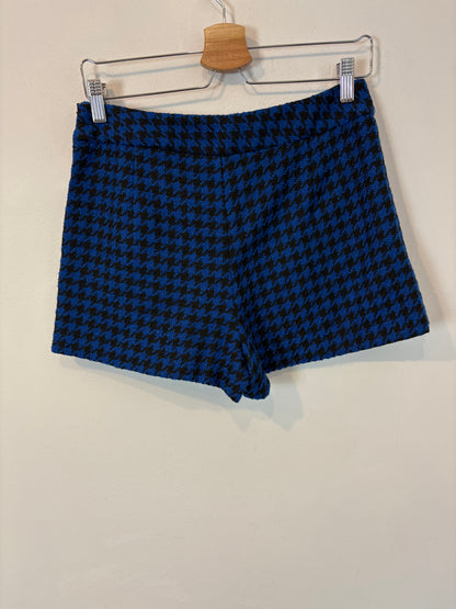 ZARA. Falda pantalón tweed pata de gallo