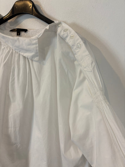 MAJE. Blusa blanca detalle cuello