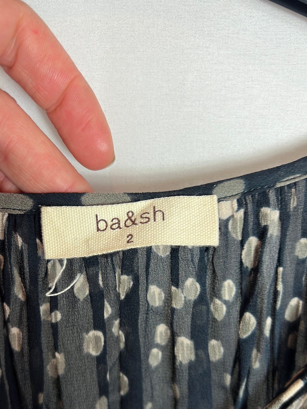 BA&amp;SH. Semi-sheer printed maxi dress. Size 2(M)