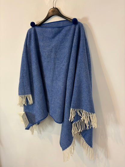 ZARA. Long pink ribbed poncho Tm