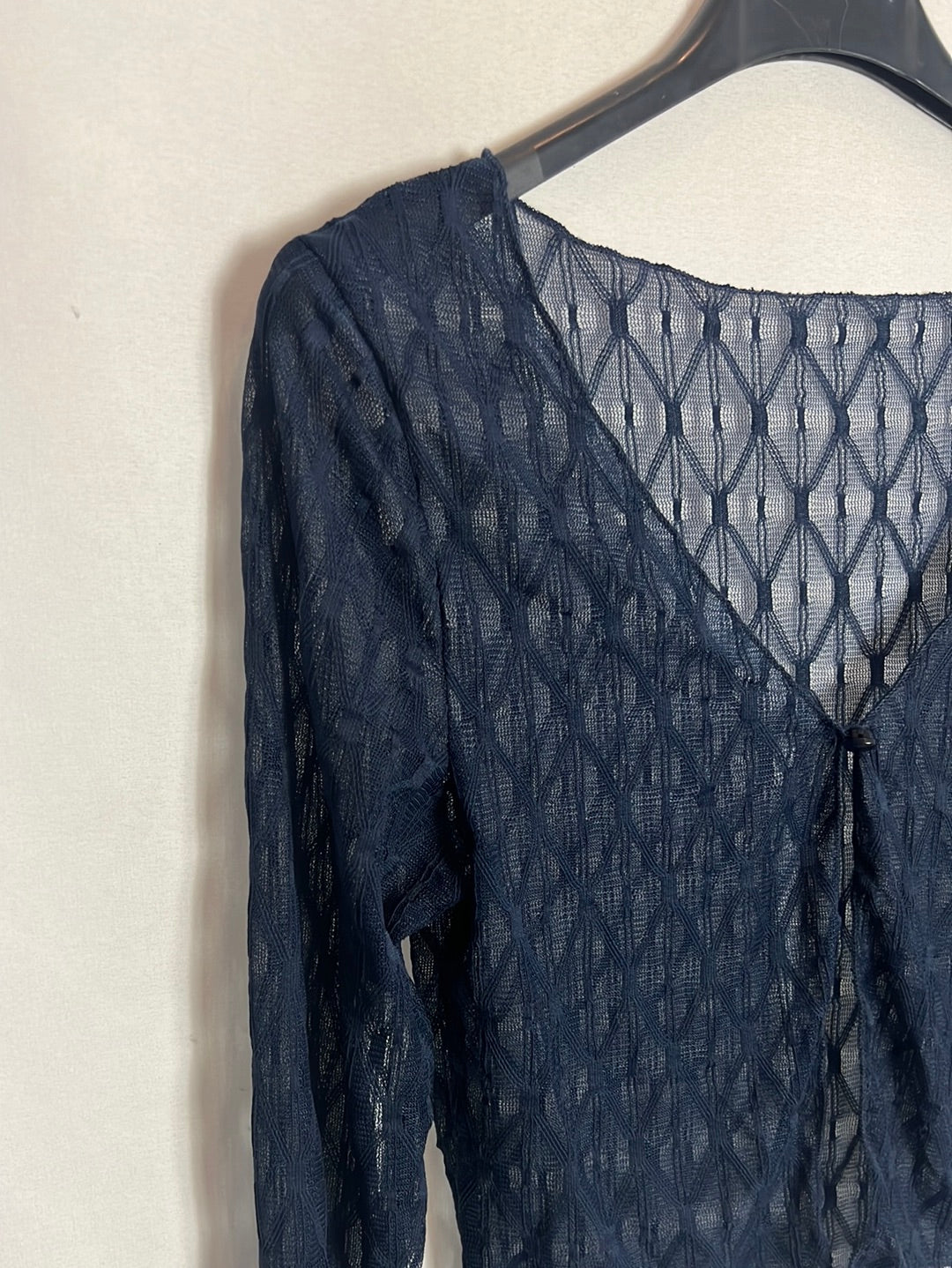 DAZY. Blue semi-sheer thin jacket. TS