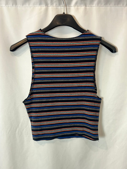 OTRAS. Crop top rayas, T S