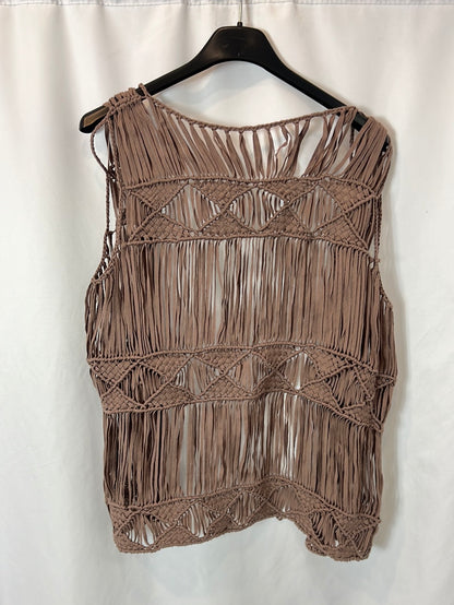 OTRAS. Chaleco tiras hippie T.s