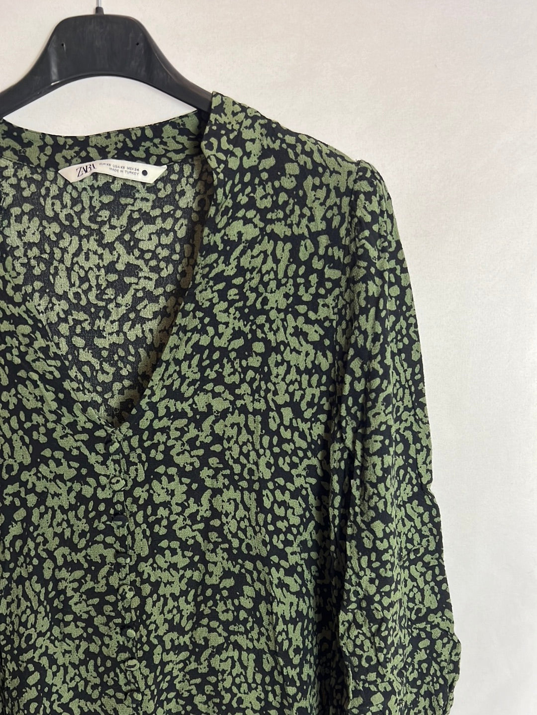 ZARA. Vestido corto animal print  T.xs