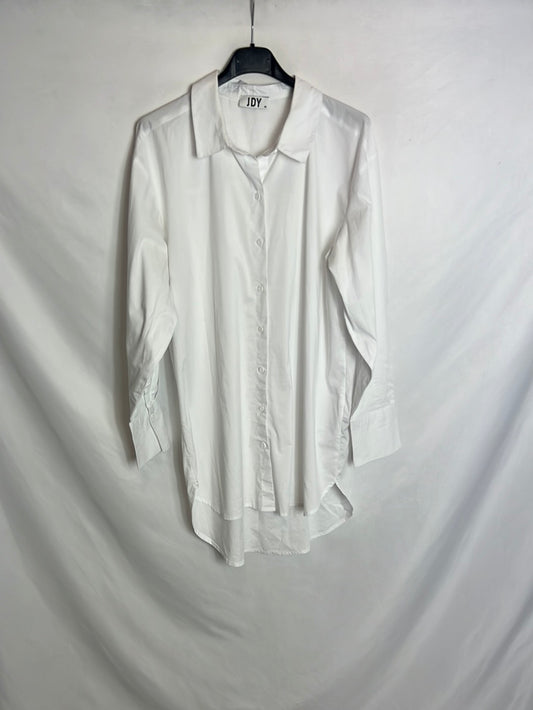JDY. Camisa blanca larga. T 36