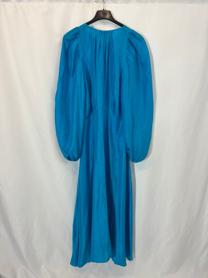 FORTE FORTE. Long turquoise silk dress. Size 0 (XS/S)