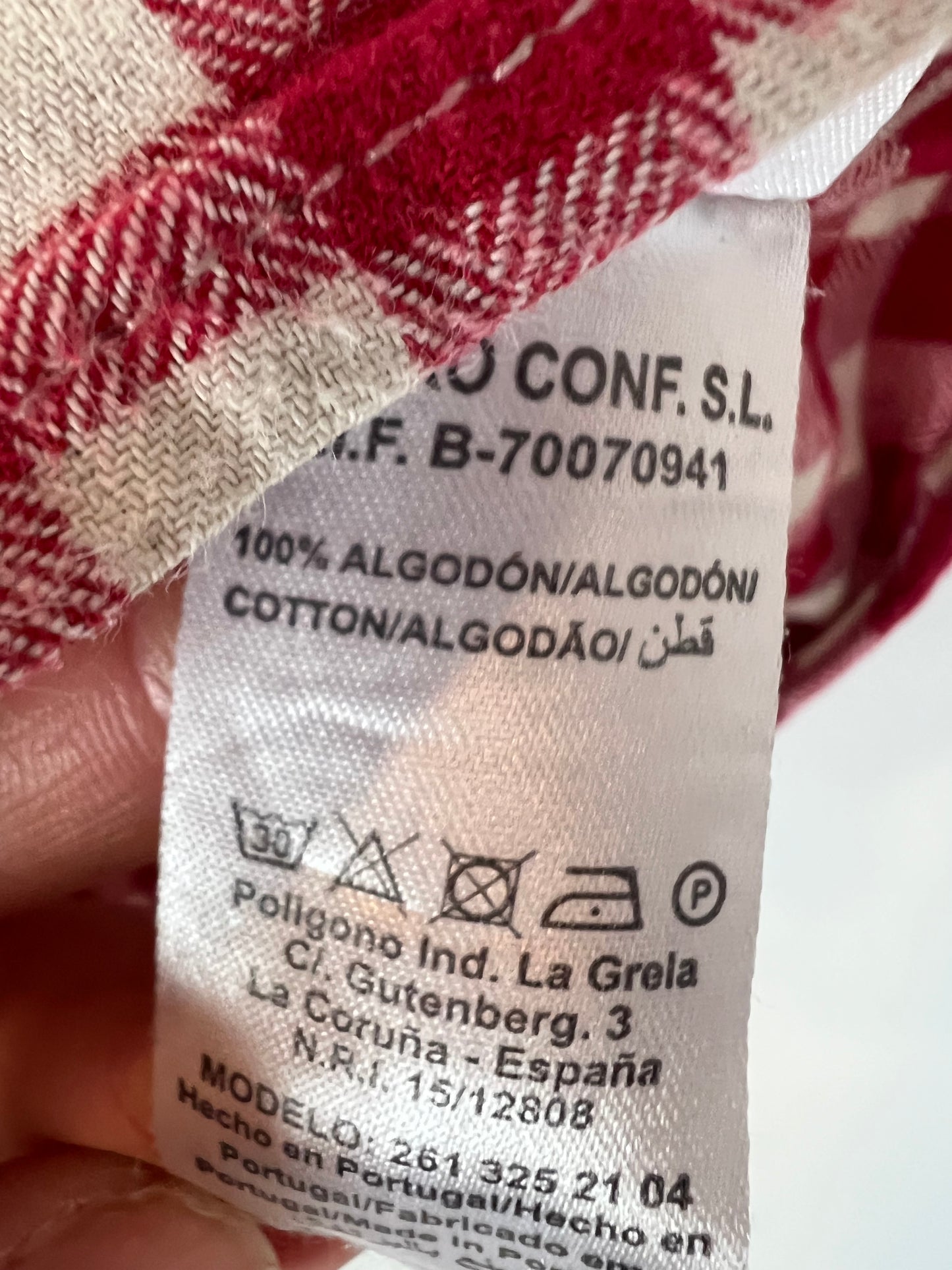 NANOS. Camisa cuadros textura. T 24 meses