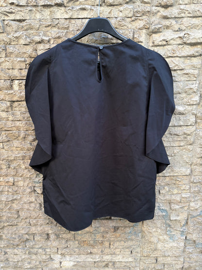 ASPESI. Top negro manga volante