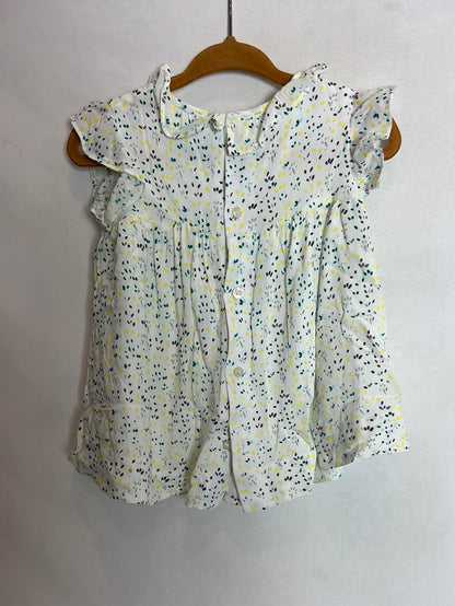 GOCCO. Jesusito blanco estampado. T 9-12 meses