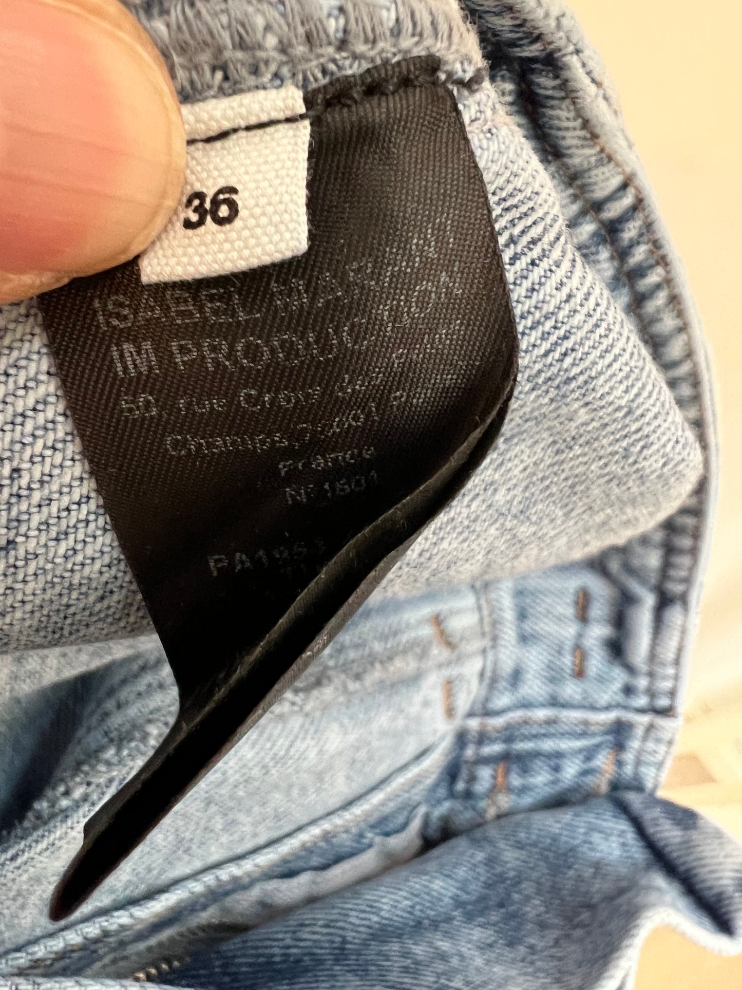 ISABEL MARANT ETOILÉ. Pantalón denim costuras. T 36