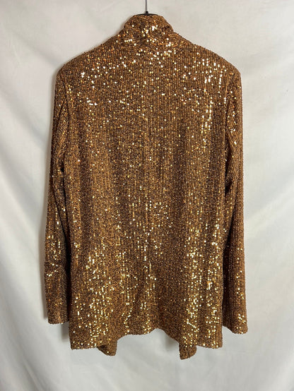 LOVE ROOM. Flowing mini sequin jacket. TM