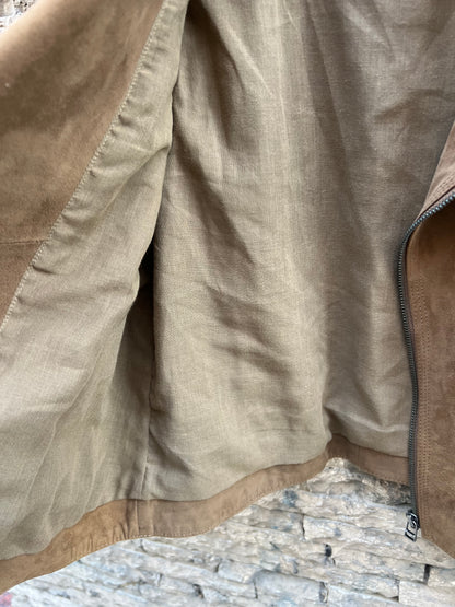 MASSIMO DUTTI. Zippered leather vest. TM