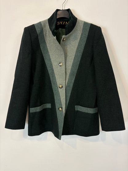 BYAN. Blazer lana tonos verdes