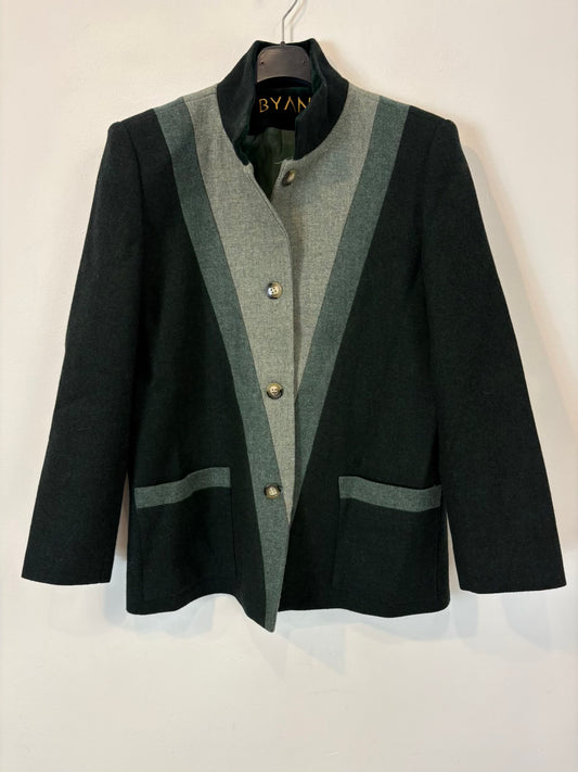 BYAN. Blazer lana tonos verdes