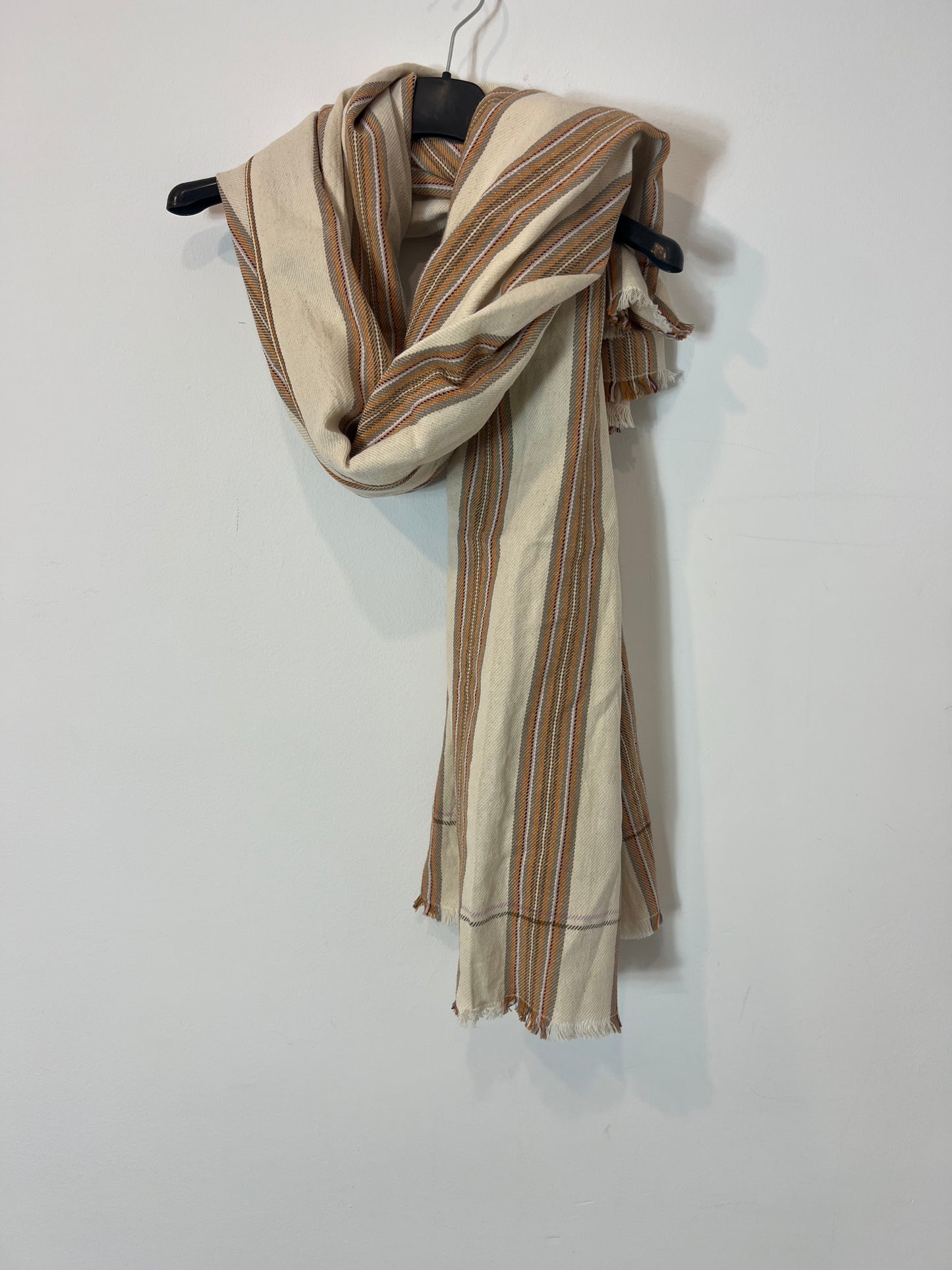 MOISMONT. Striped cotton scarf