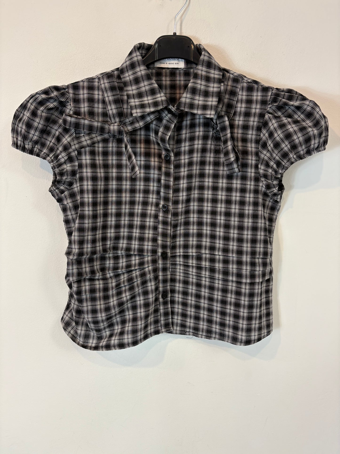 PEPPERMAYO. Checkered blouse. Size XS