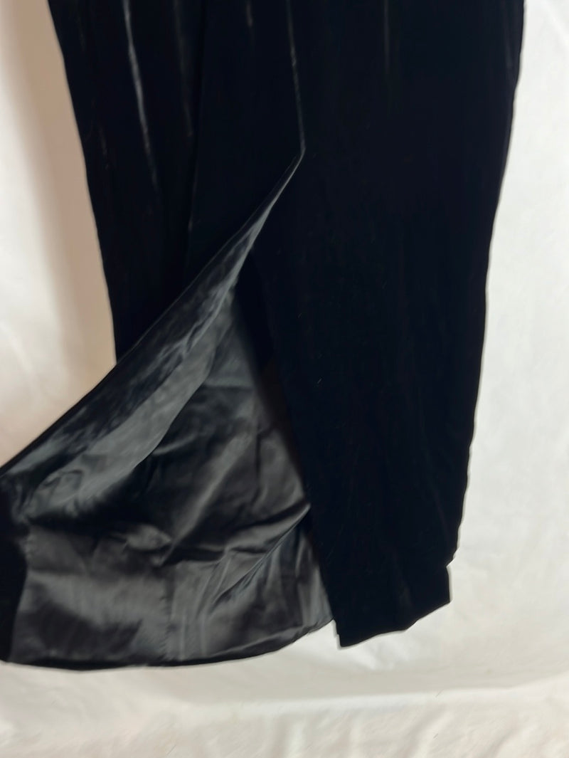 ROSES&LACE. Vestido negro seda estilo romántico. T S