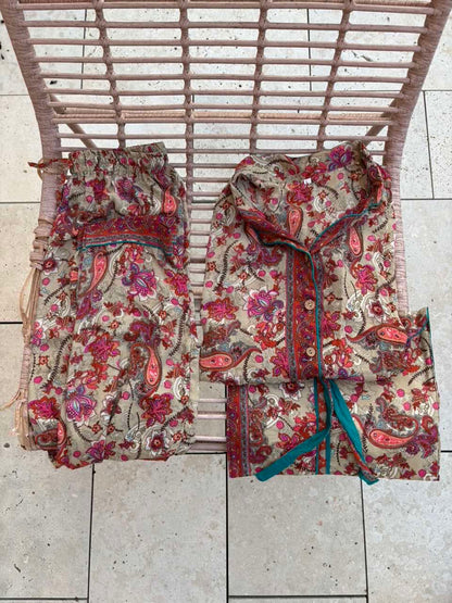 Conjunto fluido pijamero estampado